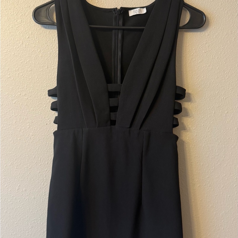 Tobi Black Backless Dress